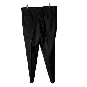 Men’s Black Dress Slacks Flat Front 37/34